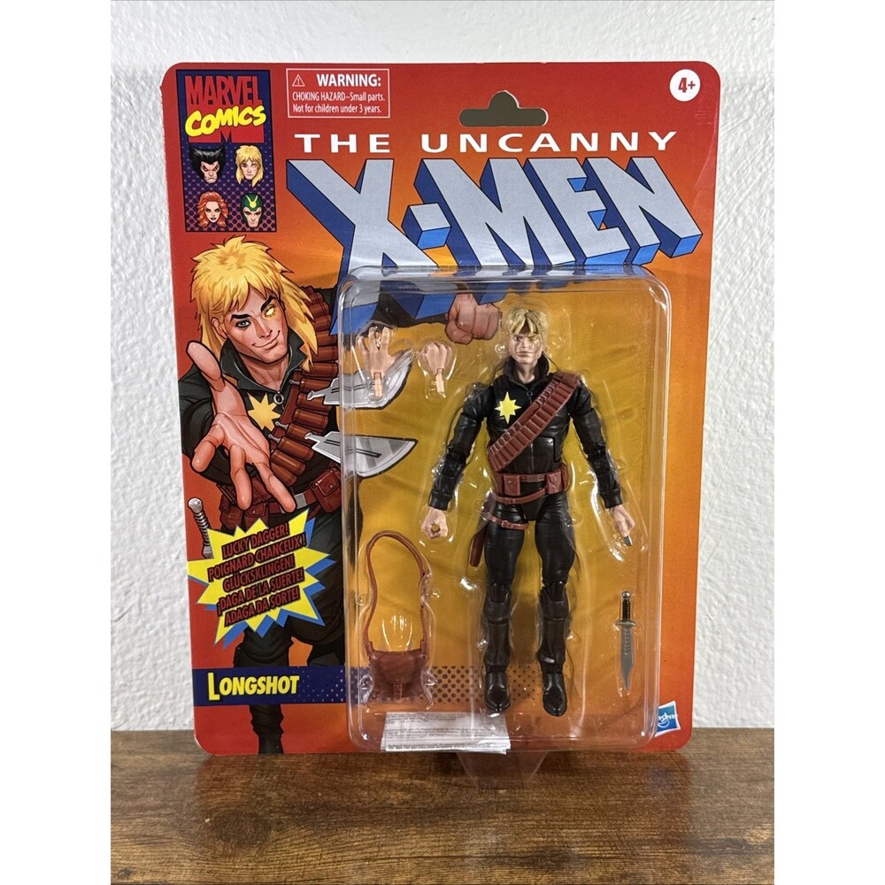 New! Retro 6" Marvel Legends X-Men Longshot Action Figure 2022 Hasbro